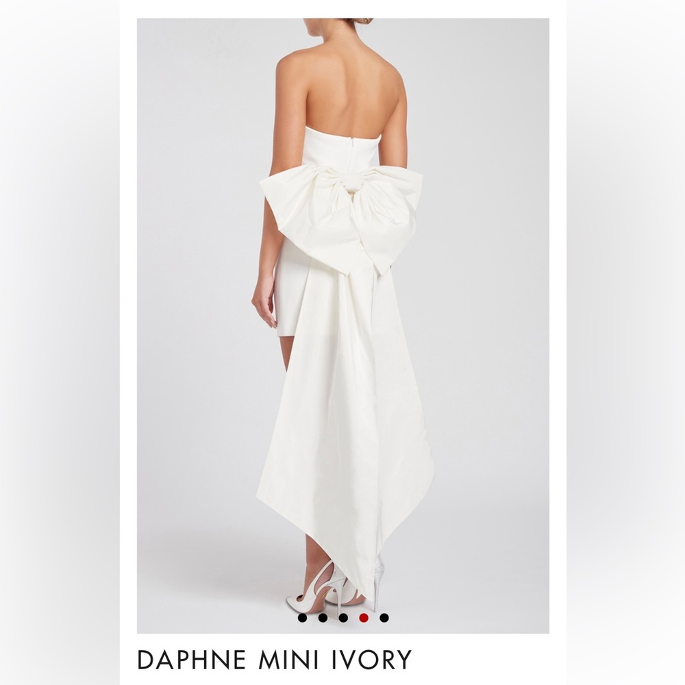 Rebecca Vallance Danphne Mini Ivory Dress